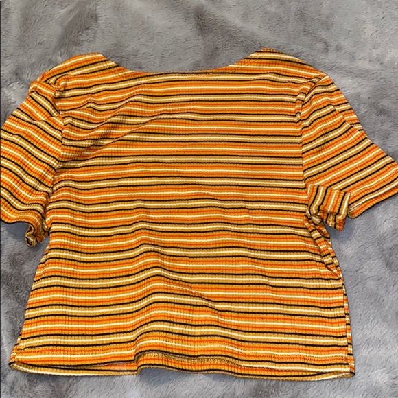 Cute Stripped Crop Top - Picture 2 of 2